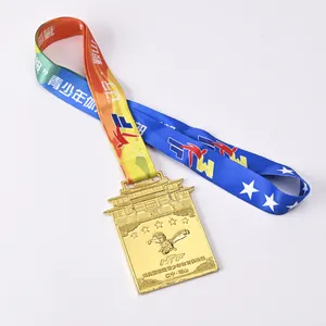 מותאם אישית זול מדליות זהב כדור כדורסל כדורגל כדורגל מדליות זהב מדליון מתכת ספורט מותאם אישית מדליות