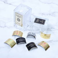 Étiquette personnalisée holographique pour parfum et rouge à lèvres, autocollante, écologique, imperméable, en rouleau, gaufrée