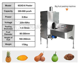 Verticale Rotatie Mango Citrus Industriële Elektrische Fruitschilmachine Fruitgroente Schilmachine Fruitschiller - Product Image 3