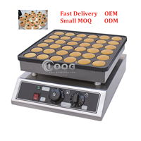 Fabricante de panquecas antiaderentes, fabricante de poffertjes, melhor fabricação de waffle, elétrica, mini máquina de bolo para muffin restaurante