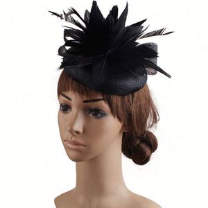 Sombreros de Gasa de Moda al por Mayor, Accesorios para el Cabello de Novia de 4 Capas, Sombreros de Fiesta, Sombreros Fascinadores para Damas - Product Image 5