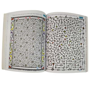 Livres de coloriage et de puzzles pour adultes et enfants, personnalisés, à bas prix, sur l'étranger, avec des croisillons et des labyrinthes, impression offset, papier et carton, couverture souple, OEM ODM - Product Image 2
