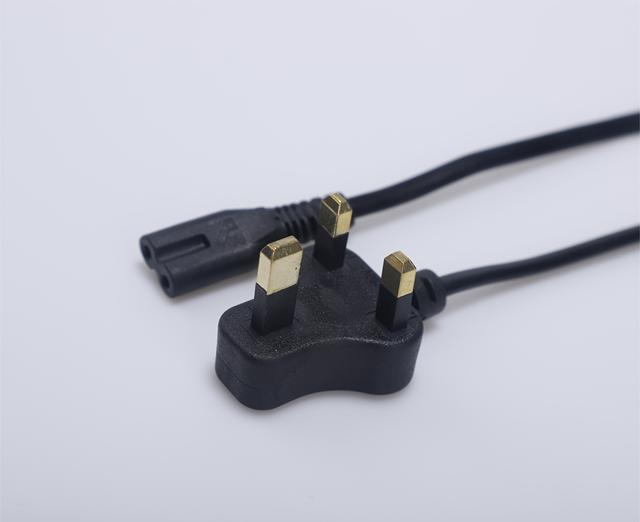 Uk Power Cord UK Plug 3 Pin C7 Power Cable Cord ps4 Power Cables IEC C7 Ac 8 Figure Cable 1.5m