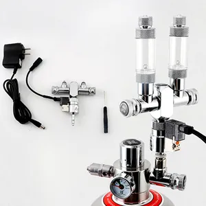 Vanne de contrôle pour générateur de CO2 DIY, vanne de micro-régulation pour générateur de CO2 d'aquarium avec électrovanne - Product Image 1