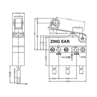 Micro-interrupteur automatique étanche à bouton-poussoir pour usine, scellé IP67, micro-interrupteur de commutation 5A SPDT