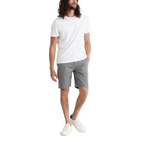 Shorts Bermuda pour homme, décontractés, en tissu chino extensible, à devant plat, légers, respirants, tricotés, à séchage rapide, en tissu French Terry, avec cordon de serrage - Product Image 2