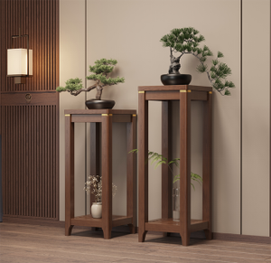 Soporte de Madera Moderno para Plantas, Estante de Piso para Flores, Exhibidor Decorativo de Múltiples Niveles para Plantas, para Sala de Estar, Hogar, Hotel - Product Image 2