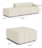 Bestseller Custom Hochwertige Stoff L-förmige modulare Sofa Innen möbel für Wohnzimmer mit Schwamm füllung für Villen