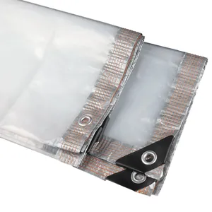 Film PE <span class=keywords><strong>transparent</strong></span> imperméable, bâche d'extérieur, tente isolante <span class=keywords><strong>pour</strong></span> plantes succulentes, auvent de balcon <span class=keywords><strong>pour</strong></span> jardin et maison - Product Image 4