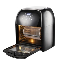 Friteuse domestique multifonction de grande capacité sans huile Smart 12L 120V Air Cooker Fryer Black Air Fryer four