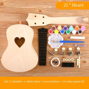 All'ingrosso fai da te kit <span class=keywords><strong>in</strong></span> 21 23 pollici MDF Ukulele artigianale piccola chitarra manuale <span class=keywords><strong>disegno</strong></span> colorato modello per bambini giocattoli Festival regali - Product Image 4