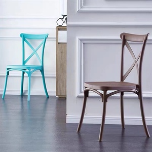 Silla de Plástico para Bodas y Banquetes, Estilo Rústico y Campestre, Respaldo Alto Cruzado, Tianjin 2026 - Product Image 2