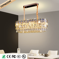 Lustre en cristal nordique, luminaires suspendus élégants pour la décoration du salon, luminaire de plafond