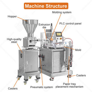 Machine automatique pour faire des tartes carrées, petites, à l'œuf, à la noix de coco, à la pâte à tarte, à la presse à tartelettes - Product Image 2