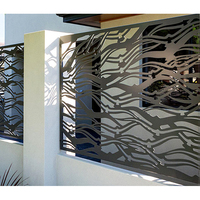 Panneaux muraux en aluminium décoratifs CNC, revêtement mural intérieur, plaque en aluminium perforée, panneaux de cloison de balcon, décoration