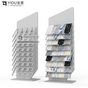 Giá Trưng Bày Đá Thạch Anh Đá Hoa Cương Đá Cẩm Thạch Nhân Tạo Mẫu Khung Kim Loại Để Sàn Đứng Chất Lượng Cao - Product Image 3