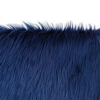 Tissu en fausse fourrure à poils longs de couleur vive, 100 % polyester, fourrure synthétique pour cosplay, Halloween, poupée en peluche, vêtement de fête, personnalisé