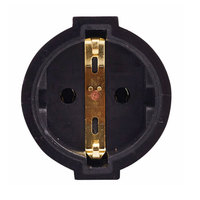 Adaptateur Suisse vers Prise Euro 16A 250V en Cuivre Massif, Adaptateur Suisse vers Russie, Allemagne, Corée du Sud WA-0173