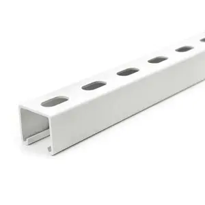 White Powder Coated Unistrut Steel Unistrut Channel In China