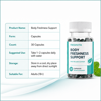 Capsule de déodorant corporel naturel à la chlorophylle pour les soins corporels, supplément alimentaire et de santé à base de plantes