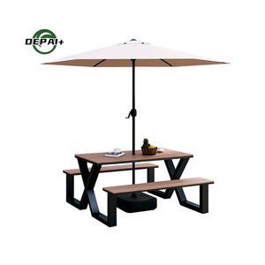 Set da Pranzo per Esterni Personalizzato <span class=keywords><strong>con</strong></span> Tavolo <span class=keywords><strong>e</strong></span> Panchina in Legno per Picnic <span class=keywords><strong>e</strong></span> Caffè - Product Image 4