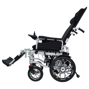 <span class=keywords><strong>Fauteuil</strong></span> roulant <span class=keywords><strong>électrique</strong></span> inclinable à dossier haut pour extérieur, cadre en fer - Batterie au plomb-acide, mobilité stable - Product Image 2