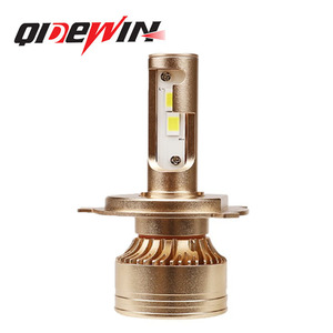 Qidewin H11 <b>LED</b> <b>Headlights</b> 12000 Lm 50W Gold Plated Car Lights For Automotive Use - Product Image 2