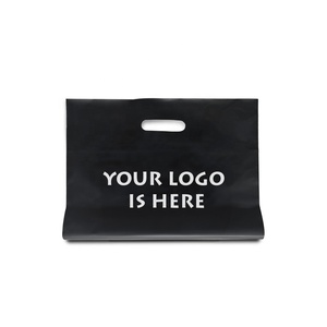 Custom Logo Reinforced Plastic Die Cut Handle <b>Bag</b> High Quality Clothing <b>Packaging</b> <b>Bags</b> - Product Image 3