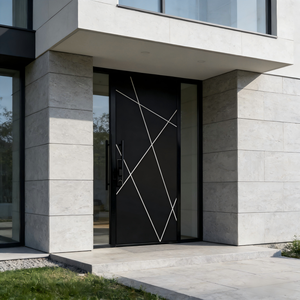 Puerta Pivotante de Aluminio de Diseño Moderno para Entrada Principal Residencial, Puerta Pivotante de Entrada Frontal para Casa, Villa o Estilo Francés - Product Image 2