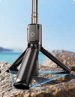 Trépied portable extensible QQE avec télécommande sans fil et support trépied