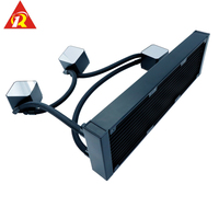Refroidisseur d'eau pour processeur en aluminium 2510-4PIN avec caloducs en cuivre, haute qualité, faible bruit 22dBA, personnalisable