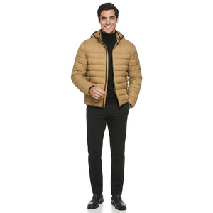 Veste matelassée pour homme, coupe-vent d'hiver, veste bomber, rembourrage en poly, vêtements d'extérieur, veste matelassée décontractée, manches longues - Product Image 1