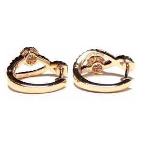 Pendientes Huggie de Oro Blanco Sólido de 18k con Diamantes Naturales VS en Forma de Racimo Redondo, Diseño Personalizado, Directo de Fábrica, Joyería Fina, Regalo de Aniversario - Product Image 3