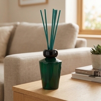 Bouteille en verre de luxe avec bouchon, vente en gros d'usine, 150 ml, diffuseur avec bâtonnets en rotin pour la décoration intérieure