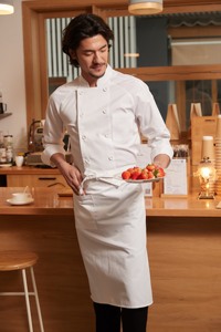 زي طهاة احترافي للرجال للفنادق والمطاعم، ملابس عمل متينة لموظفي الطهي في مجال الضيافة - Product Image 2