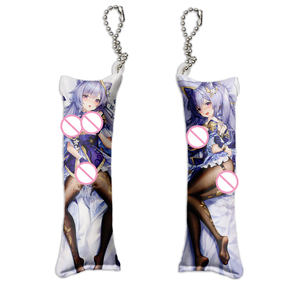 Cadeau créatif doux personnalisé Anime Mini mignon Dakimakura oreiller <span class=keywords><strong>porte</strong></span>-clés petit oreiller mini oreiller otuka <span class=keywords><strong>genshin</strong></span> impact <span class=keywords><strong>porte</strong></span>-clés - Product Image 3