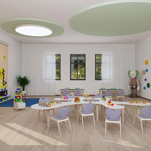 Conjuntos de Muebles para Guardería, Preescolar, Jardín de Infancia, Montessori, Juego de Mesa y Sillas para Aula, Diseño de Muebles para Preescolar - Product Image 1