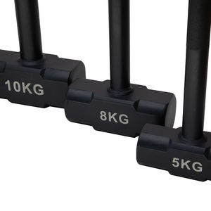 Fitness ciblé entraînement fonctionnel 10kg traîneau <span class=keywords><strong>marteau</strong></span> poudre peinture soudé solide tête en acier Texture moletée barre de poignée droite - Product Image 5