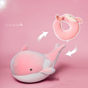 Cuscino da Viaggio - Cuscino per il Collo 2-in-1 Deformabile, Supporto per la Testa a Forma di U Morbido con Design Carino - Product Image 3