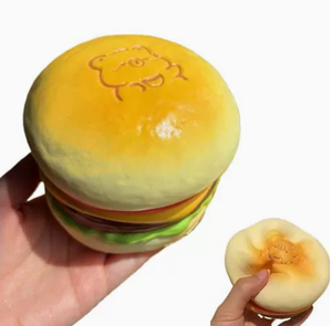 <span class=keywords><strong>Juguete</strong></span> Antiestrés de Capibara con Forma de Hamburguesa de Plátano, con Textura de Recuperación Lenta para Diversión Creativa - Product Image 3