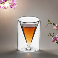 Nouvelle conception, nouvelle mode, verre à shot double paroi en céramique chinoise 30 ml pour boisson
