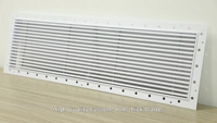 Nouveau diffuseur linéaire dissimulé, grille de ventilation murale invisible en aluminium flexible, économie d'énergie, pour hôpitaux et écoles
