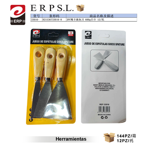 Ensemble de 3 couteaux à mastic Erpsl 600G, outils d'artisanat pour le plâtrage et les travaux de spatulation - Product Image 3