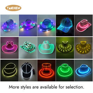 قبعات حفلات جديدة من YACHEN مزودة بإضاءة <span class=keywords><strong>LED</strong></span>، قبعات بيسبول مضيئة للاحتفالات، مناسبة ليوم كذبة أبريل وعروض البارات والمسارح - Product Image 4