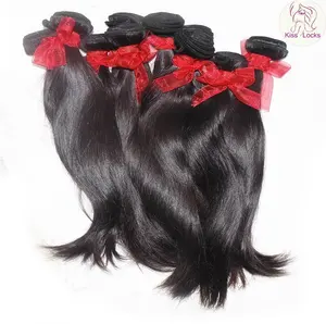 Delicate single donor virgin Human Hair Straight Weaves Unprocessed Raw Filipino Hair