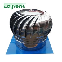 Ventilateur de toit à turbine en acier inoxydable SUS304, entraîné par le vent, sans alimentation électrique, extracteur d'air rotatif pour entrepôt et usine