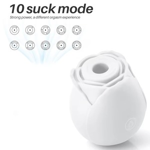 Stimulateur de clitoris vibrant à succion, 10 modes intenses, en forme de rose rouge, massage par succion, langue, stimulateur de mamelons, vibromasseur, jouets sexuels pour femmes - Product Image 6