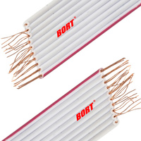 Cable Plano UL2651 Personalizado de 10, 12, 14, 16, 20 Pines, Cable de Cinta IDC de PVC Trenzado, Paso de 2.54 mm, 28 AWG