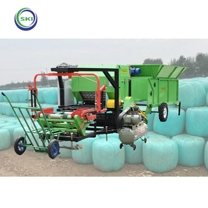 Regroupement et revêtement de tiges de maïs d'alimentation Machine intégrée Stockage vert Herbe fourragère Broyage Revêtement circulaire sec et humide - Product Image 1