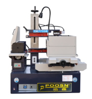 Machine de découpe à fil CNC POOSN CE DK7735B, course 350x450mm, structure rigide, pour ligne de fabrication d'outillage